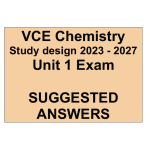 2023-2027 VCE Chemistry Unit 1 Exam